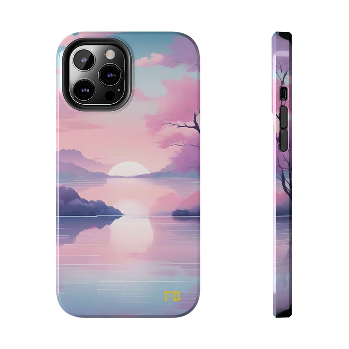 FD peaceful lake Mental Health Phone Case Resistant 2 - Piece for Iphone or Google Phone case - FORHERA DESIGN - Phone Case