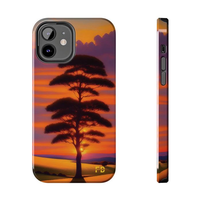 FD peaceful sunrise over rolling hills Mental Health Phone Case Resistant 2 - Piece - FORHERA DESIGN - Phone Case