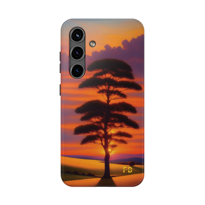 FD peaceful sunrise over rolling hills Mental Health Phone Case Resistant 2 - Piece - FORHERA DESIGN - Phone Case