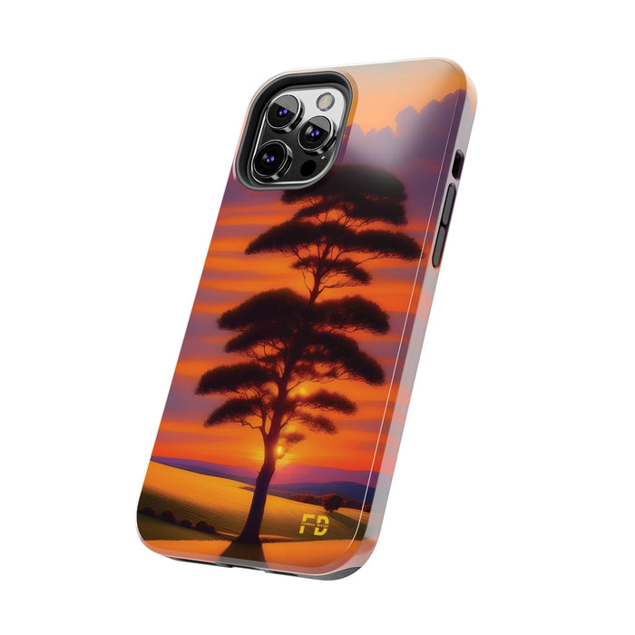 FD peaceful sunrise over rolling hills Mental Health Phone Case Resistant 2 - Piece - FORHERA DESIGN - Phone Case