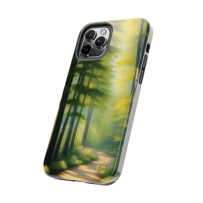 FD quiet forest, with soft sunlight Mental Health Phone Case Resistant 2 - Piece - FORHERA DESIGN - Phone Case