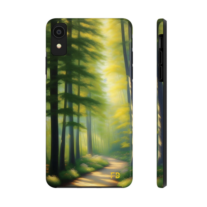 FD quiet forest, with soft sunlight Mental Health Phone Case Resistant 2 - Piece - FORHERA DESIGN - Phone Case