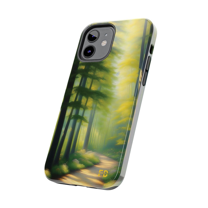 FD quiet forest, with soft sunlight Mental Health Phone Case Resistant 2 - Piece - FORHERA DESIGN - Phone Case