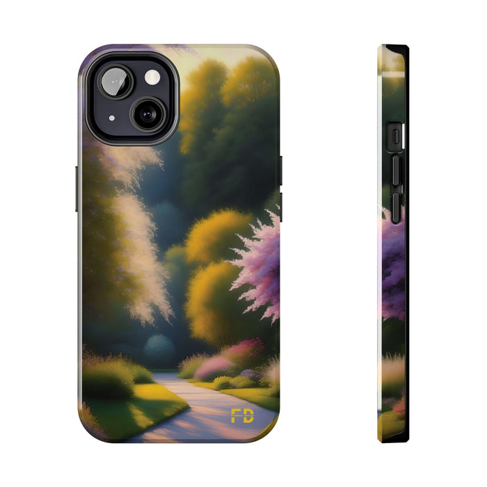 FD quiet garden Mental Health Phone Case Resistant 2 - Piece for Iphone or Google Phone case - FORHERA DESIGN - Phone Case