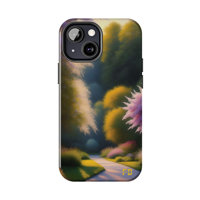 FD quiet garden Mental Health Phone Case Resistant 2 - Piece for Iphone or Google Phone case - FORHERA DESIGN - Phone Case