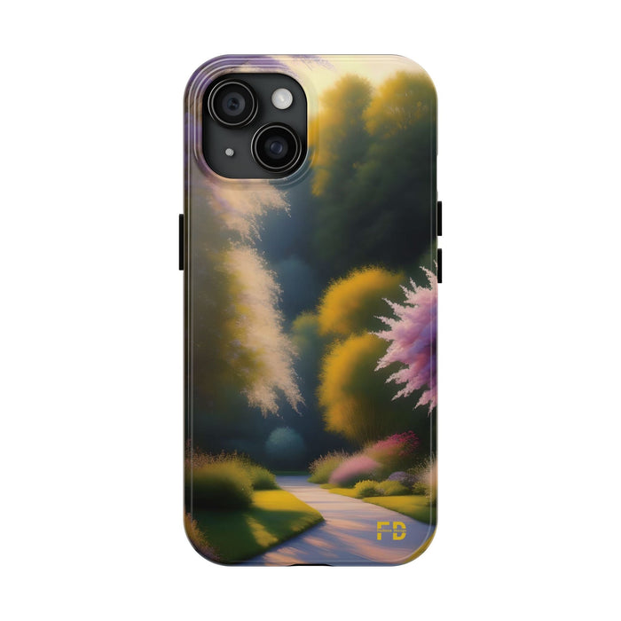 FD quiet garden Mental Health Phone Case Resistant 2 - Piece for Iphone or Google Phone case - FORHERA DESIGN - Phone Case