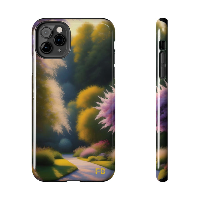 FD quiet garden Mental Health Phone Case Resistant 2 - Piece for Iphone or Google Phone case - FORHERA DESIGN - Phone Case