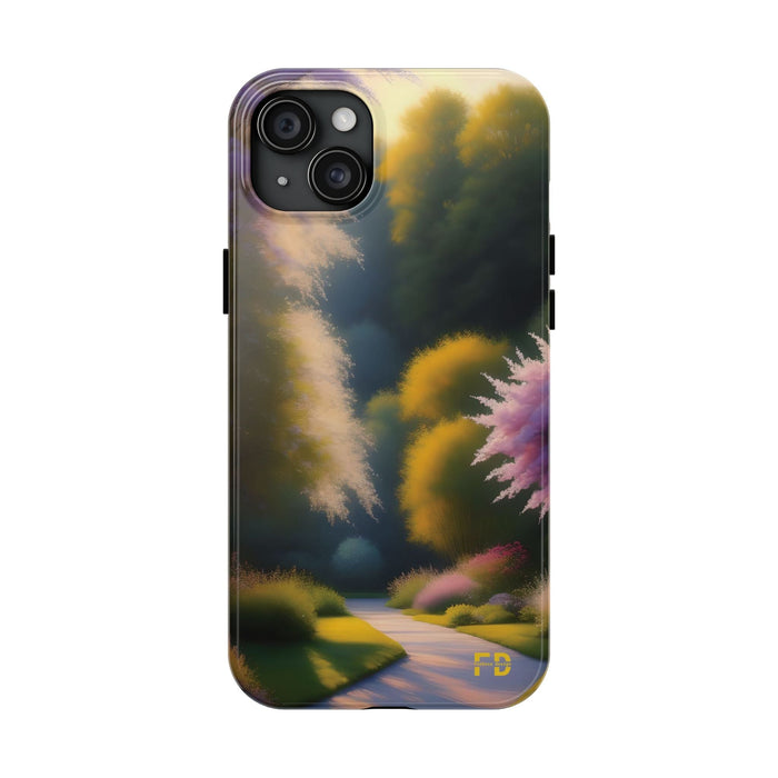 FD quiet garden Mental Health Phone Case Resistant 2 - Piece for Iphone or Google Phone case - FORHERA DESIGN - Phone Case