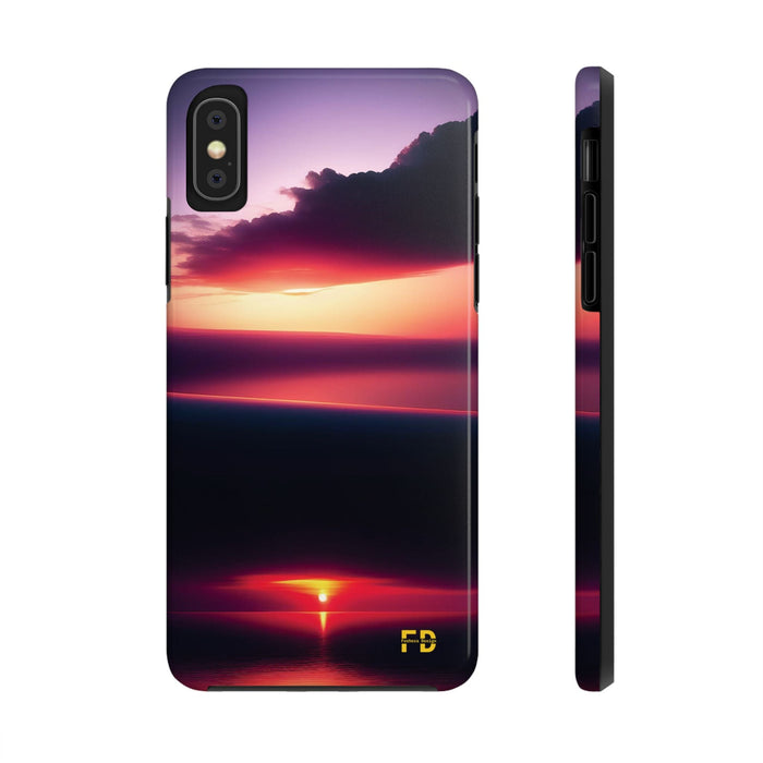 FD sunrise over a calm sea Mental Health Phone Case Resistant 2 - Piece for Iphone or Google Phone case - FORHERA DESIGN - Phone Case