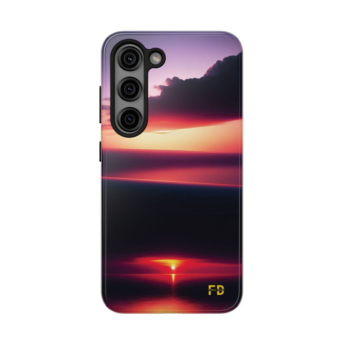 FD sunrise over a calm sea Mental Health Phone Case Resistant 2 - Piece for Iphone or Google Phone case - FORHERA DESIGN - Phone Case