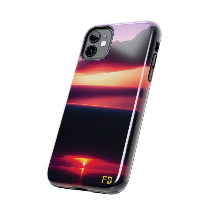 FD sunrise over a calm sea Mental Health Phone Case Resistant 2 - Piece for Iphone or Google Phone case - FORHERA DESIGN - Phone Case