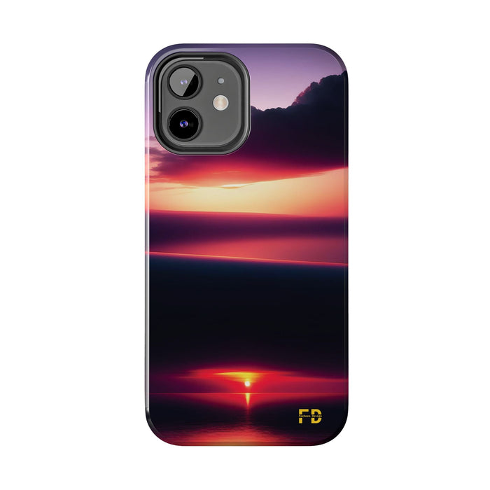 FD sunrise over a calm sea Mental Health Phone Case Resistant 2 - Piece for Iphone or Google Phone case - FORHERA DESIGN - Phone Case