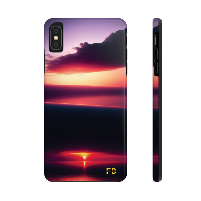 FD sunrise over a calm sea Mental Health Phone Case Resistant 2 - Piece for Iphone or Google Phone case - FORHERA DESIGN - Phone Case