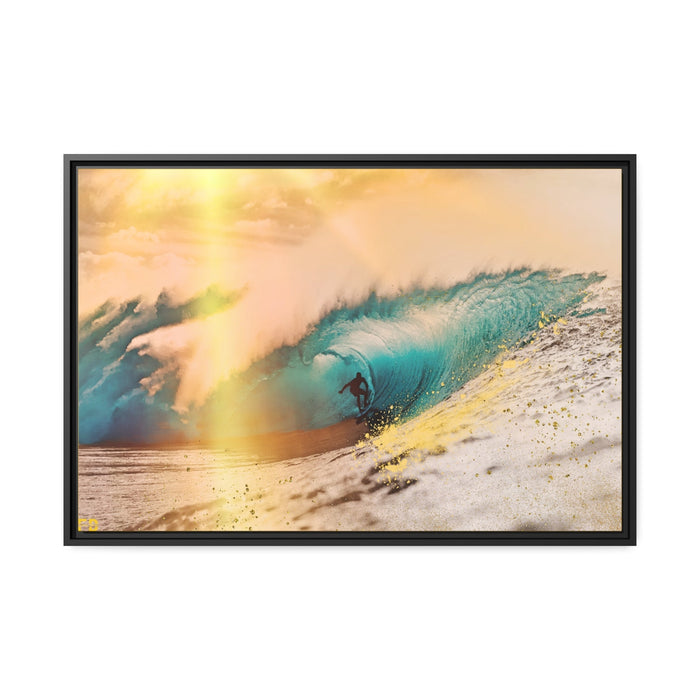 FD - Swimming in the ocean - Matte Canvas, Black Frame - FORHERA DESIGN - Canvas