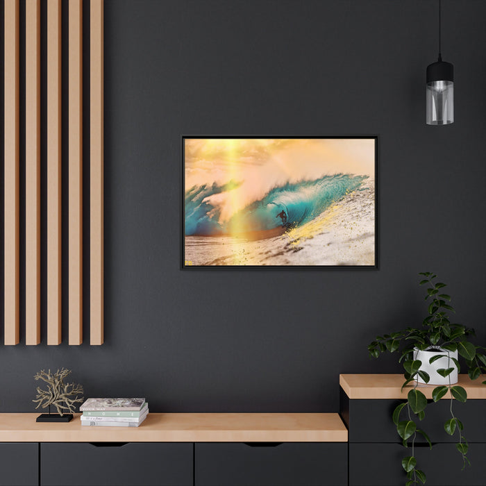 FD - Swimming in the ocean - Matte Canvas, Black Frame - FORHERA DESIGN - Canvas