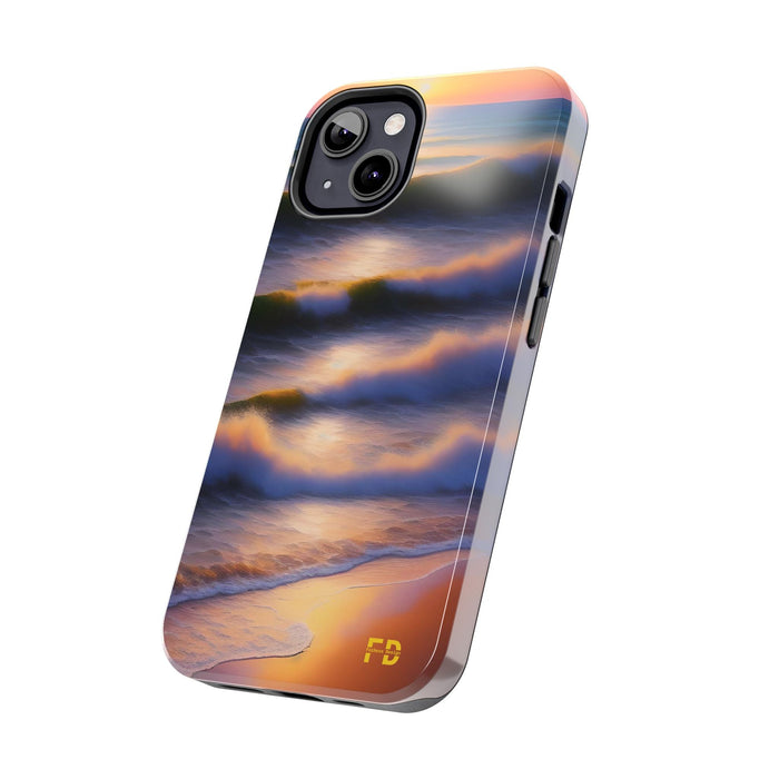 FD water waves Mental Health Phone Case Resistant 2 - Piece - FORHERA DESIGN - Phone Case