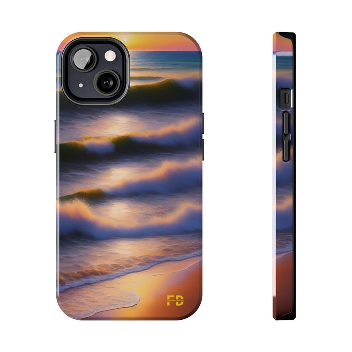 FD water waves Mental Health Phone Case Resistant 2 - Piece - FORHERA DESIGN - Phone Case