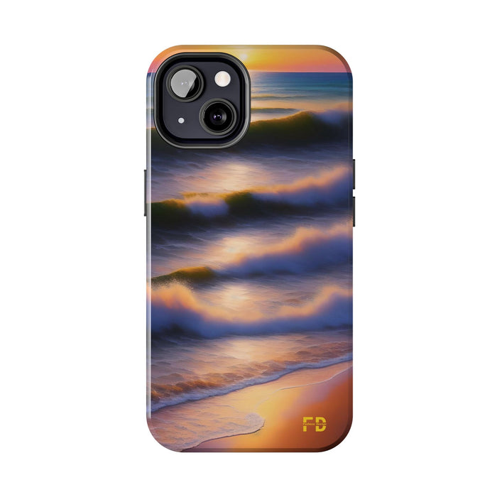 FD water waves Mental Health Phone Case Resistant 2 - Piece - FORHERA DESIGN - Phone Case