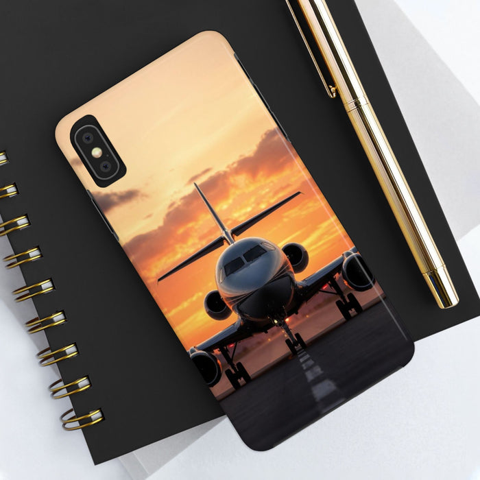 Flight Lover Phone Case - Plane Ready for Take Off, iPhone & Samsung Cover, Perfect Gift for Aviation Enthusiasts - FORHERA DESIGN - Phone Case