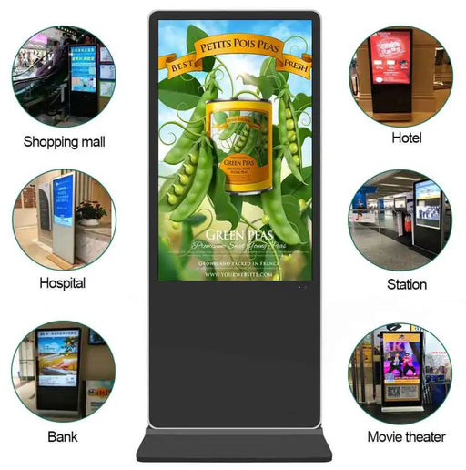 Floor standing 32 43 49 55 inch android video lcd advertising player kiosk vertical totem digital touch signage display - FORHERA DESIGN - Screens