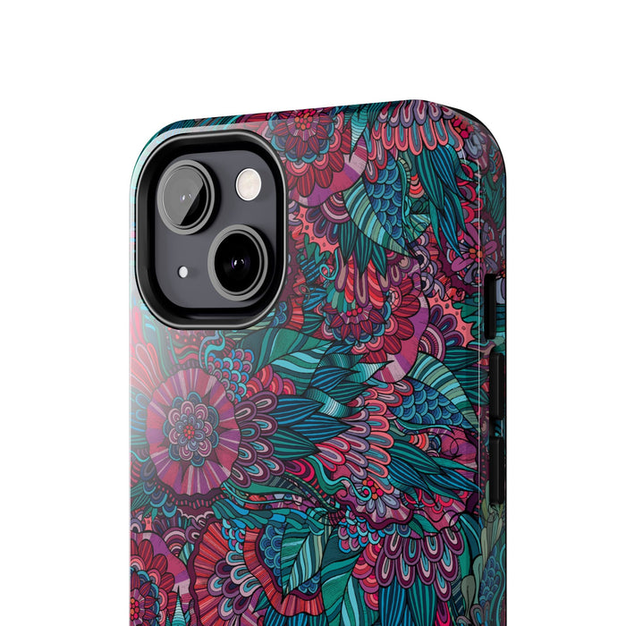 Floral Ornamental Pattern Phone Case - Elegant Decorative Design for iPhone & Samsung, Stylish Gift Idea - FORHERA DESIGN - Phone Case