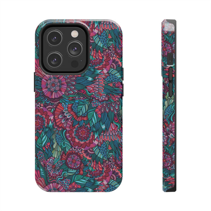 Floral Ornamental Pattern Phone Case - Elegant Decorative Design for iPhone & Samsung, Stylish Gift Idea - FORHERA DESIGN - Phone Case