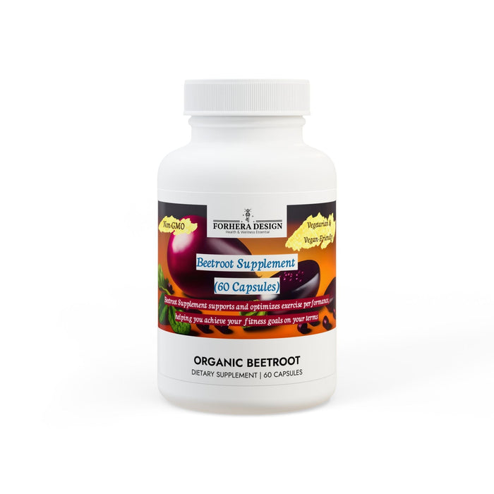 Forhera Design Beetroot Supplement – Optimize Your Exercise Performance Naturally (60 Capsules) - FORHERA DESIGN - Food Supplements