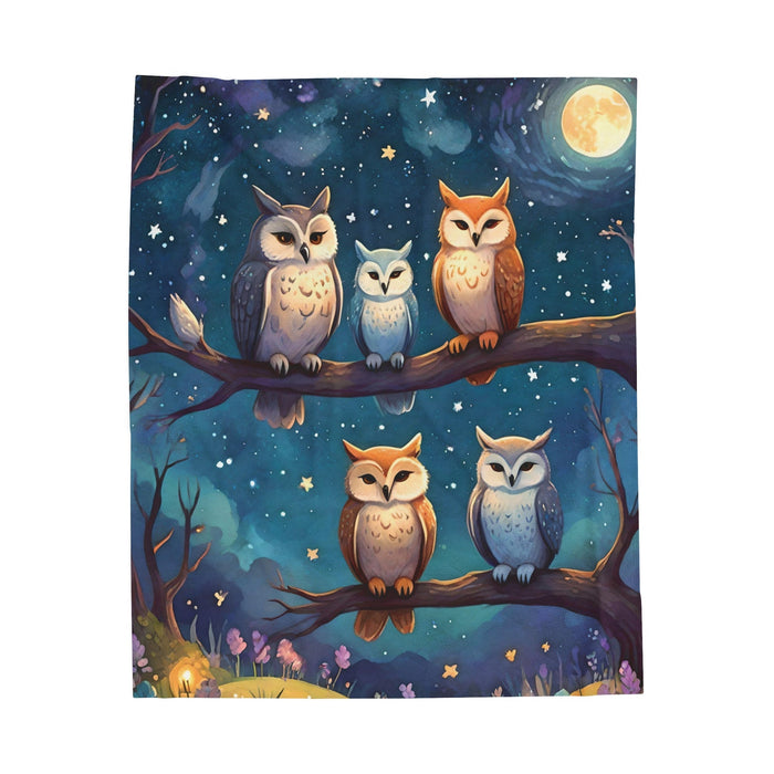 Friends Forever Under Starry Night Blanket Velveteen Plush Blanket - FORHERA DESIGN - Blankets