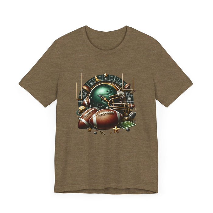 Game Day Ready T-Shirt – Classic Football Elements for the True Fan - FORHERA DESIGN - T-Shirt