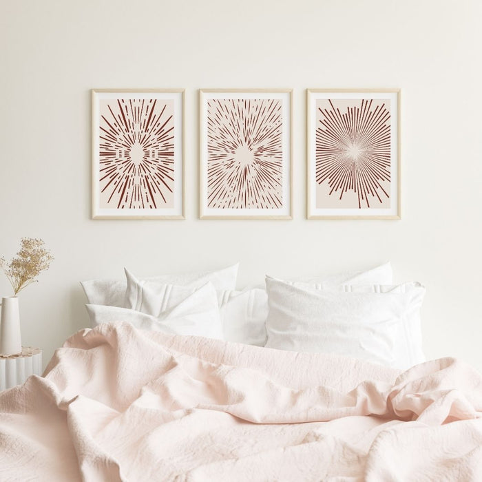 Geometric Beige Circles Wall Art Set of 3, Modern Abstract Decor for Stylish Home Interiors, Minimalist Digital Prints , Chic Home Interiors - FORHERA DESIGN - Art_Boho