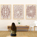 Geometric Beige Circles Wall Art Set of 3, Modern Abstract Decor for Stylish Home Interiors, Minimalist Digital Prints , Chic Home Interiors - FORHERA DESIGN - Art_Boho