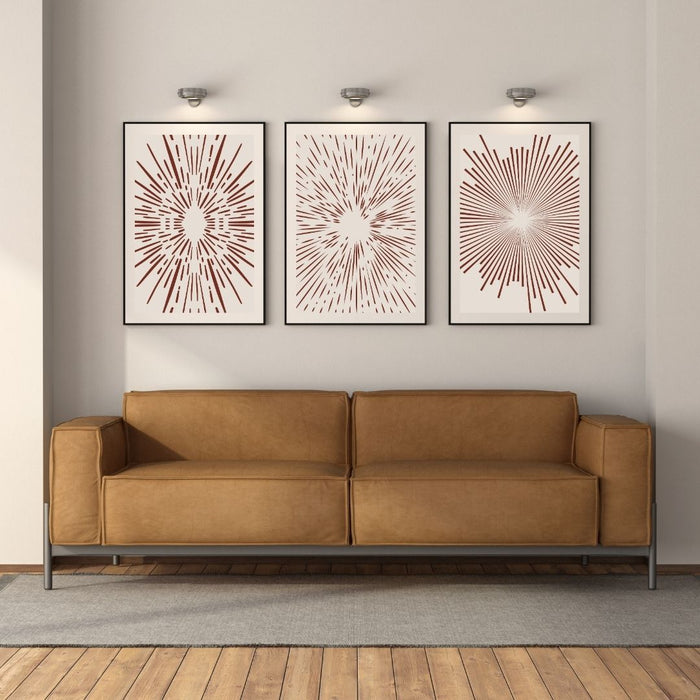 Geometric Beige Circles Wall Art Set of 3, Modern Abstract Decor for Stylish Home Interiors, Minimalist Digital Prints , Chic Home Interiors - FORHERA DESIGN - Art_Boho