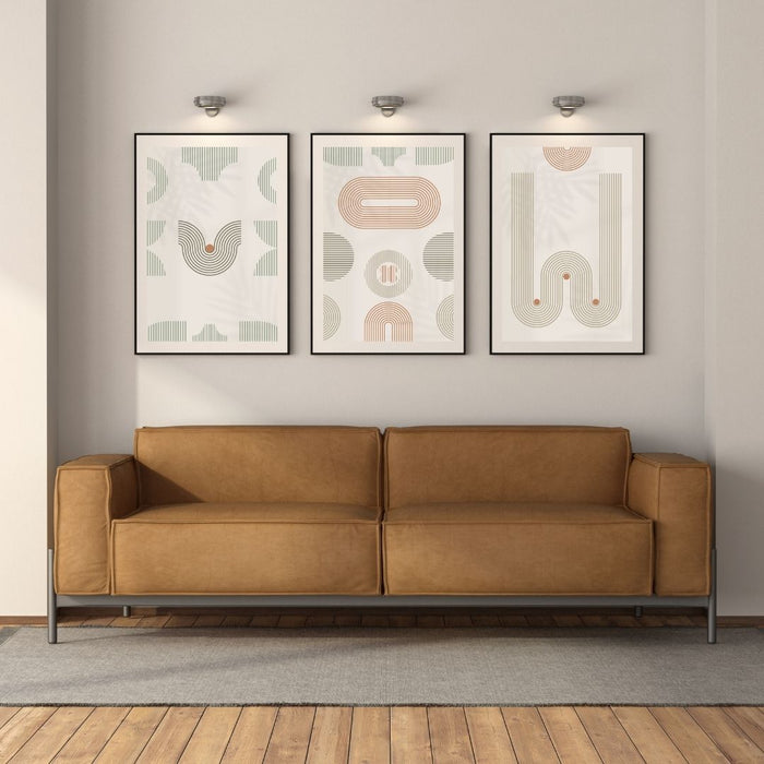 Geometric Modern Wall Art Set, Midcentury Boho Digital Prints,Abstract Minimalist Art,Printable Art for Living Room, Contemporary Home Decor - FORHERA DESIGN - Art_Boho