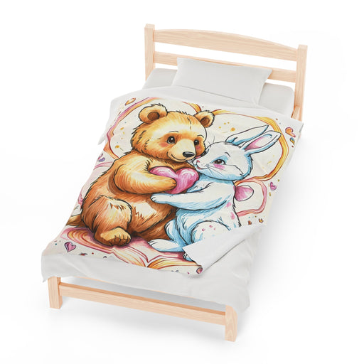 Heart to Heart Blanket Velveteen Plush Blanket - FORHERA DESIGN - Blankets