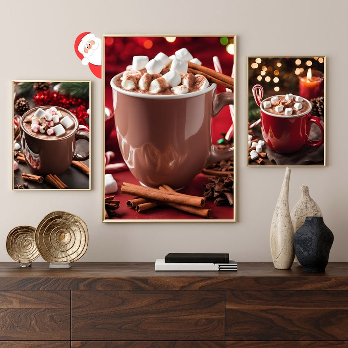 Hot Cocoa Delight Art Collection | Festive Printable Decor for the Holidays | Cozy Cocoa Scenes - FORHERA DESIGN - Christmas_gifts