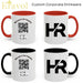 HR Custom Mug with QR Code – Personalized Employee Recognition & Corporate Gift | HR Department Branding | 11oz & 15oz Premium Ceramic Mug - Eravol - mug