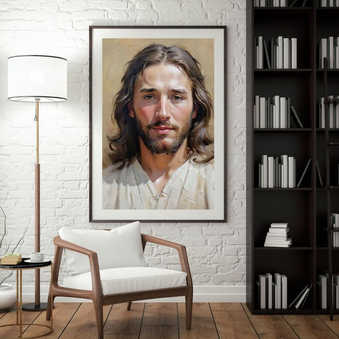 Jesus Prayer Face Art | Inspirational Christian Wall Decor | High - Resolution Digital Print | Faith - Based Home | Decor faithful arte - FORHERA DESIGN - Christian_Wallart