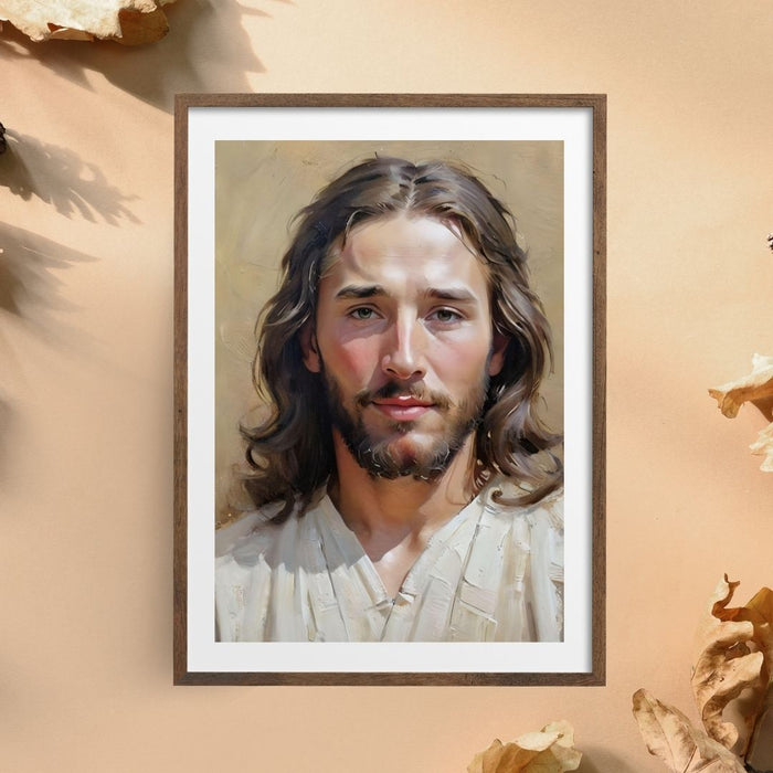 Jesus Prayer Face Art | Inspirational Christian Wall Decor | High - Resolution Digital Print | Faith - Based Home | Decor faithful arte - FORHERA DESIGN - Christian_Wallart