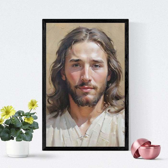 Jesus Prayer Face Art | Inspirational Christian Wall Decor | High - Resolution Digital Print | Faith - Based Home | Decor faithful arte - FORHERA DESIGN - Christian_Wallart