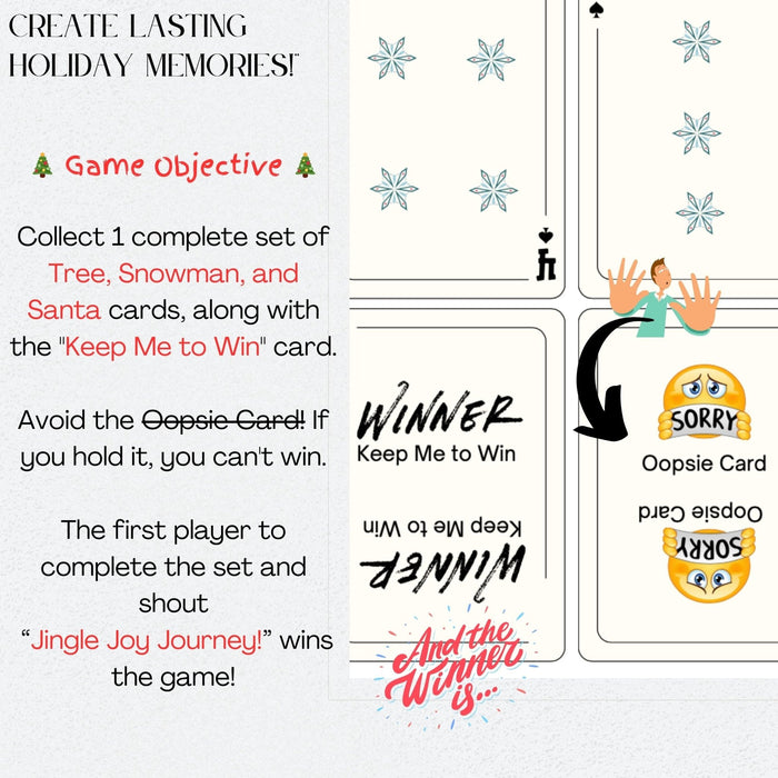 Jingle Joy Journey | Festive Christmas Card Game for Family & Friends | Digital Download - FORHERA DESIGN - Christmas_gifts