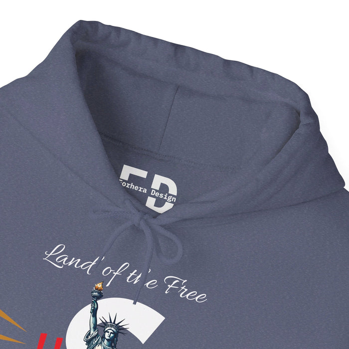 Land of the Free USA Hoody shirts Unisex Heavy Blend™ Hooded Sweatshirt - FORHERA DESIGN - Hoodie