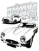 Learn and Color Classic Cars - Coloring Classic Cars - 20 A4 simple sheets - FORHERA DESIGN - DigitalPrint