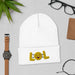 LOL Hat - Fun Embroidered Cap | LOL Warm Hat for women and Man | Playful Gift for All, Lighthearted Gift for Spreading Joy and Laughter - FORHERA DESIGN - Beanies