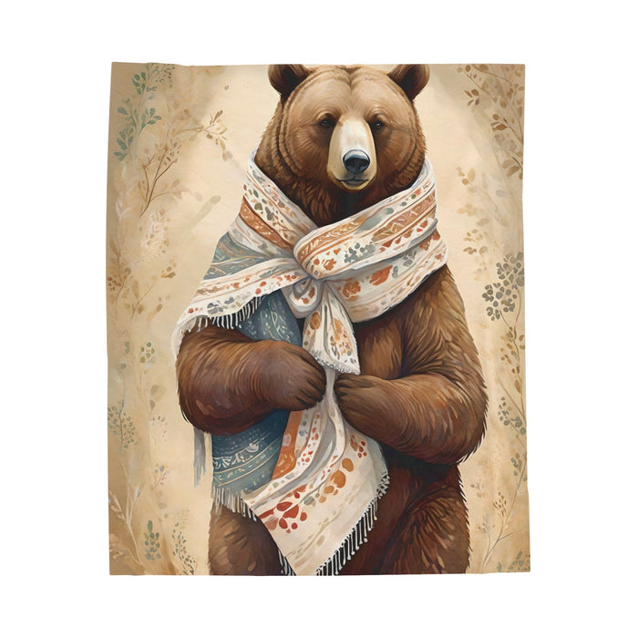 Love Bear Blanket Velveteen Plush Blanket - FORHERA DESIGN - Blankets