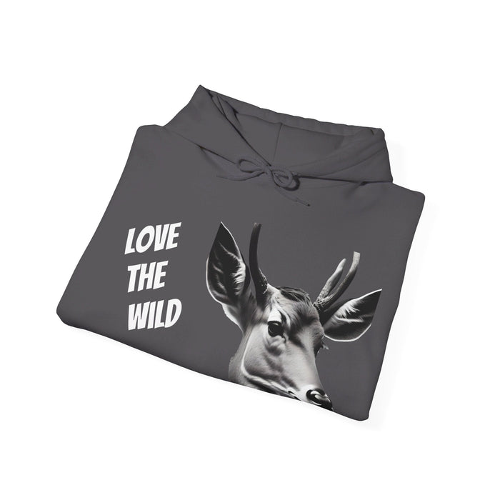 Love the wild Hoody Unisex Heavy Blend™ Hooded Sweatshirt - FORHERA DESIGN - Hoodie