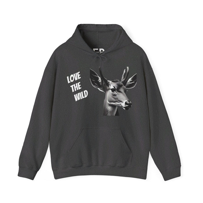 Love the wild Hoody Unisex Heavy Blend™ Hooded Sweatshirt - FORHERA DESIGN - Hoodie