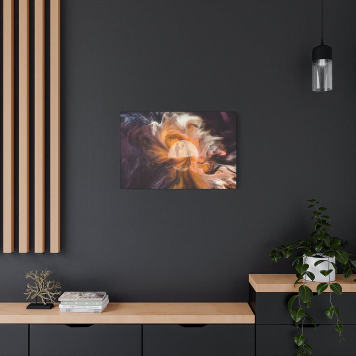 Milosom Solutions - Space moon Gallery Wraps - FORHERA DESIGN - Canvas