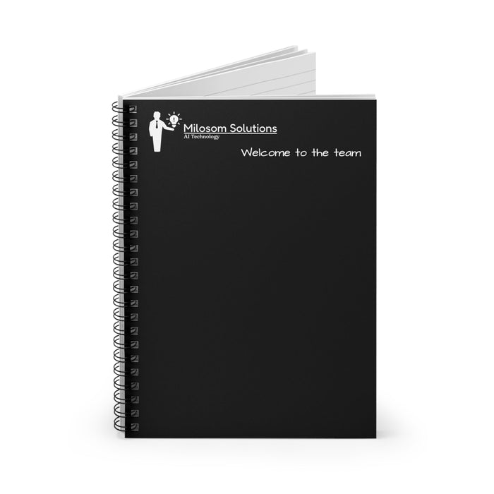 Milosom Solutions Spiral Notebook - Ruled Line - FORHERA DESIGN - Paper products