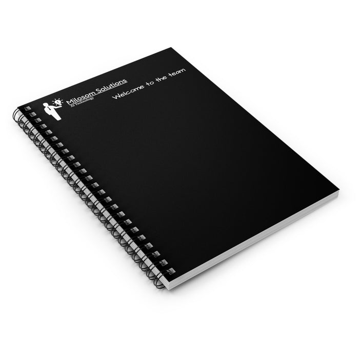 Milosom Solutions Spiral Notebook - Ruled Line - FORHERA DESIGN - Paper products