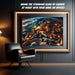 Nighttime Aerial View of Europe Wall Art | Digital Download or Premium Print | City Lights Map Decor for Home or Office - FORHERA DESIGN - Canvas